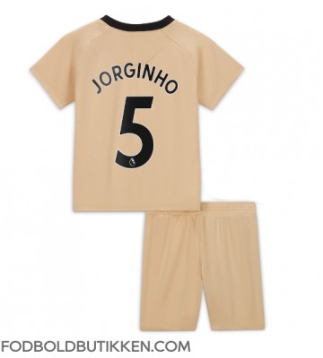 Chelsea Jorginho #5 Tredjetrøje Børn 2022-23 Kortærmet (+ Korte bukser)